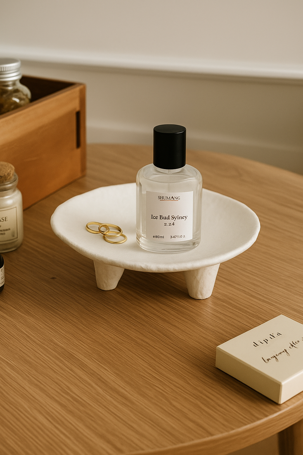 Creative Three-Legged Ceramic Jewelry Tray – Multifunctional Oval Accessory Dish