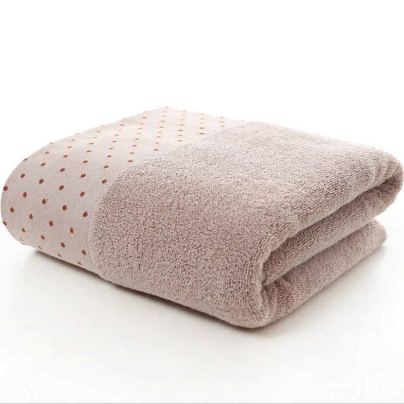 Large Pure Cotton Bath Towel 35×75cm – Thick, Soft & Super Absorbent