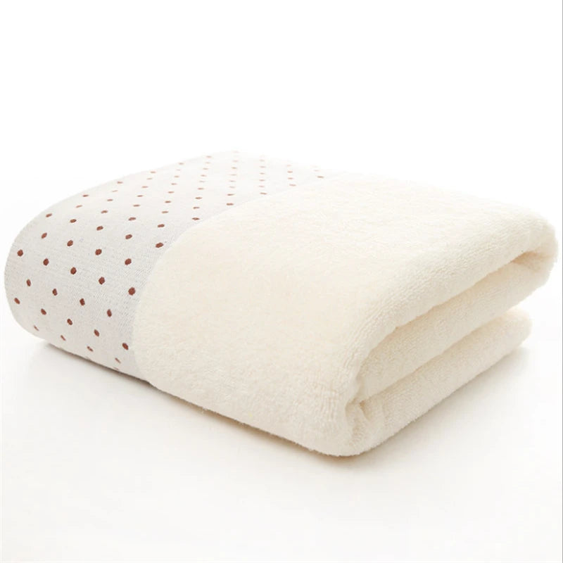 Large Pure Cotton Bath Towel 35×75cm – Thick, Soft & Super Absorbent