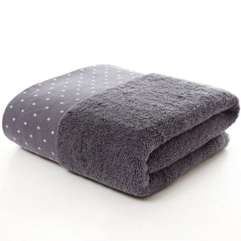 Large Pure Cotton Bath Towel 35×75cm – Thick, Soft & Super Absorbent