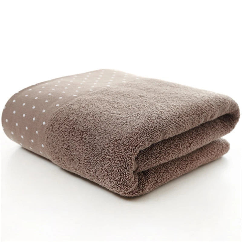 Large Pure Cotton Bath Towel 35×75cm – Thick, Soft & Super Absorbent