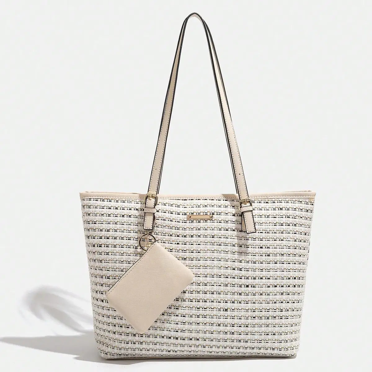 Women's Shoulder Bag – Trendy Cross Pattern Purse