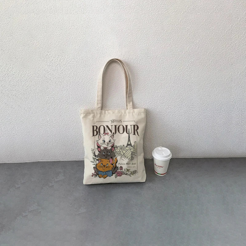 Aristocats Pattern Foldable Shopping Bag