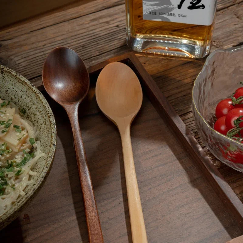 5-Piece Wooden Cutlery Set – Eco-Friendly Cooking Utensils
