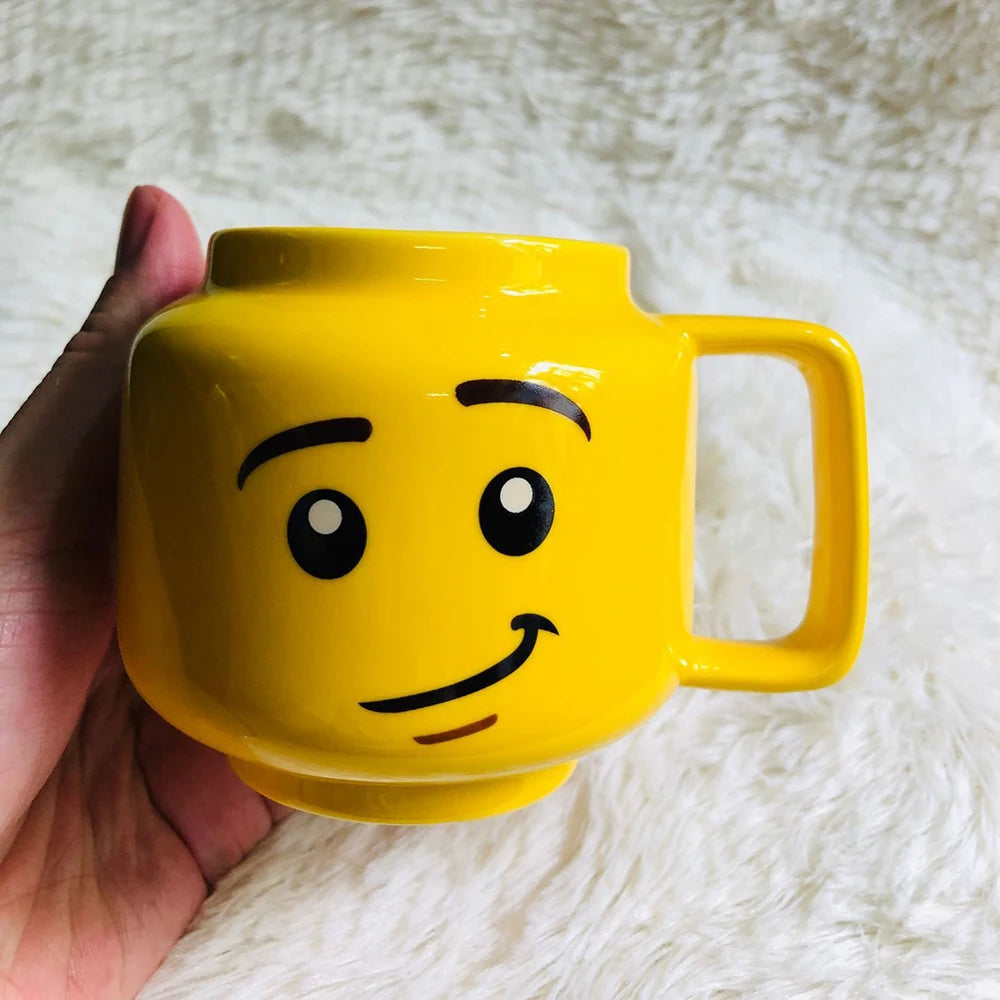 Impish Face Ceramic Mug – 250ML Couple Coffee Cup