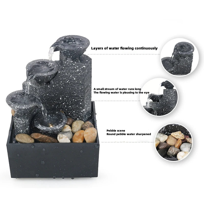 Waterfall Fountain – Creative Flowing Water Ornament