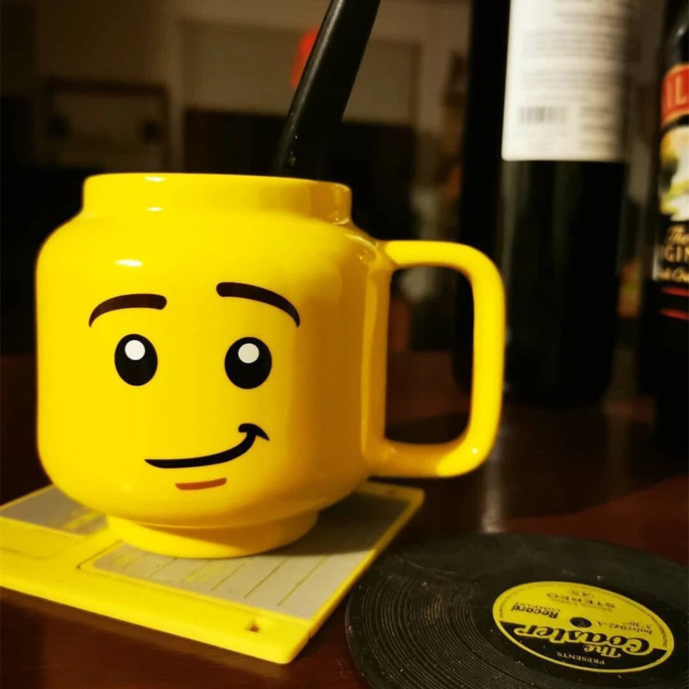 Impish Face Ceramic Mug – 250ML Couple Coffee Cup