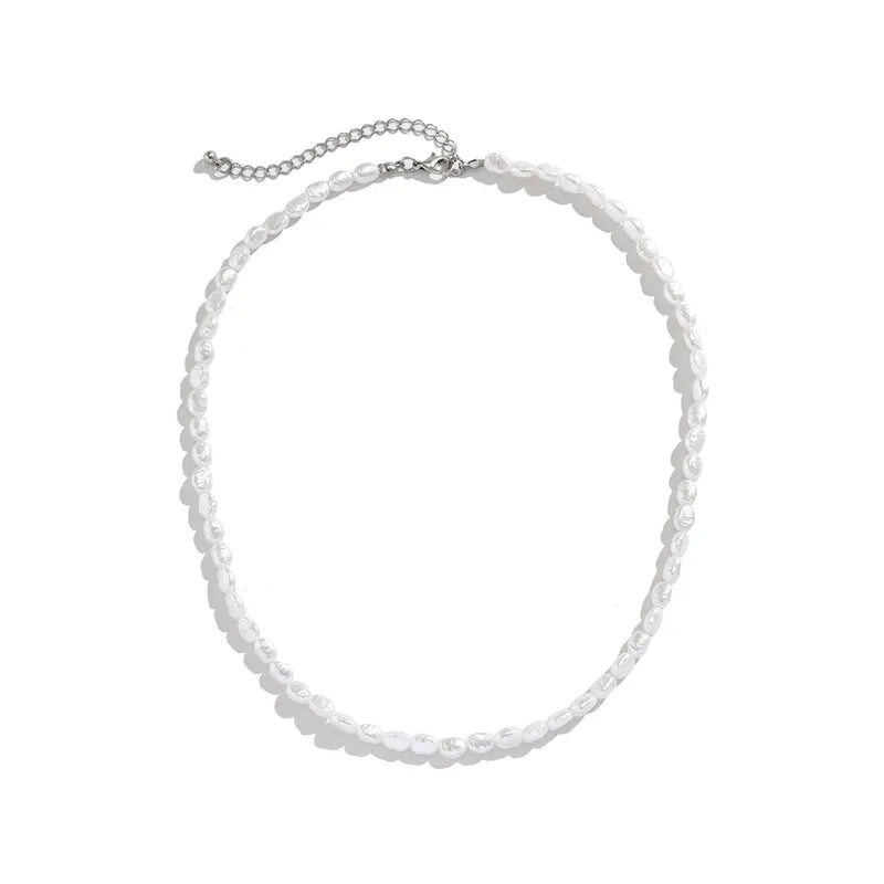 Elegant Pearl Beaded Choker – Vintage-Inspired Necklace for Women