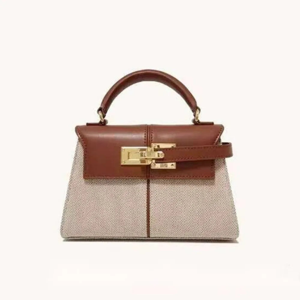 Trapezoidal Leather Women's Bag Versatile