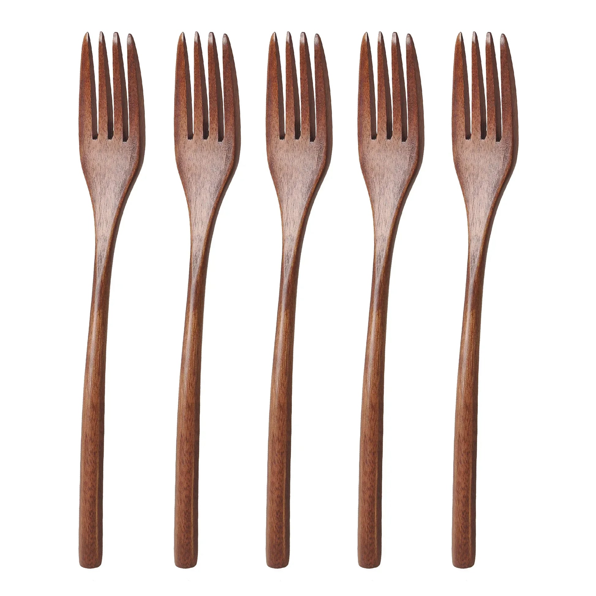 5-Piece Wooden Cutlery Set – Eco-Friendly Cooking Utensils