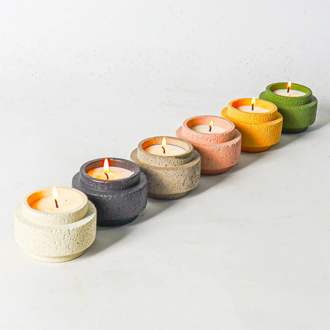 Cement Cylinder Candle Mold – DIY Silicone Plaster & Resin Container