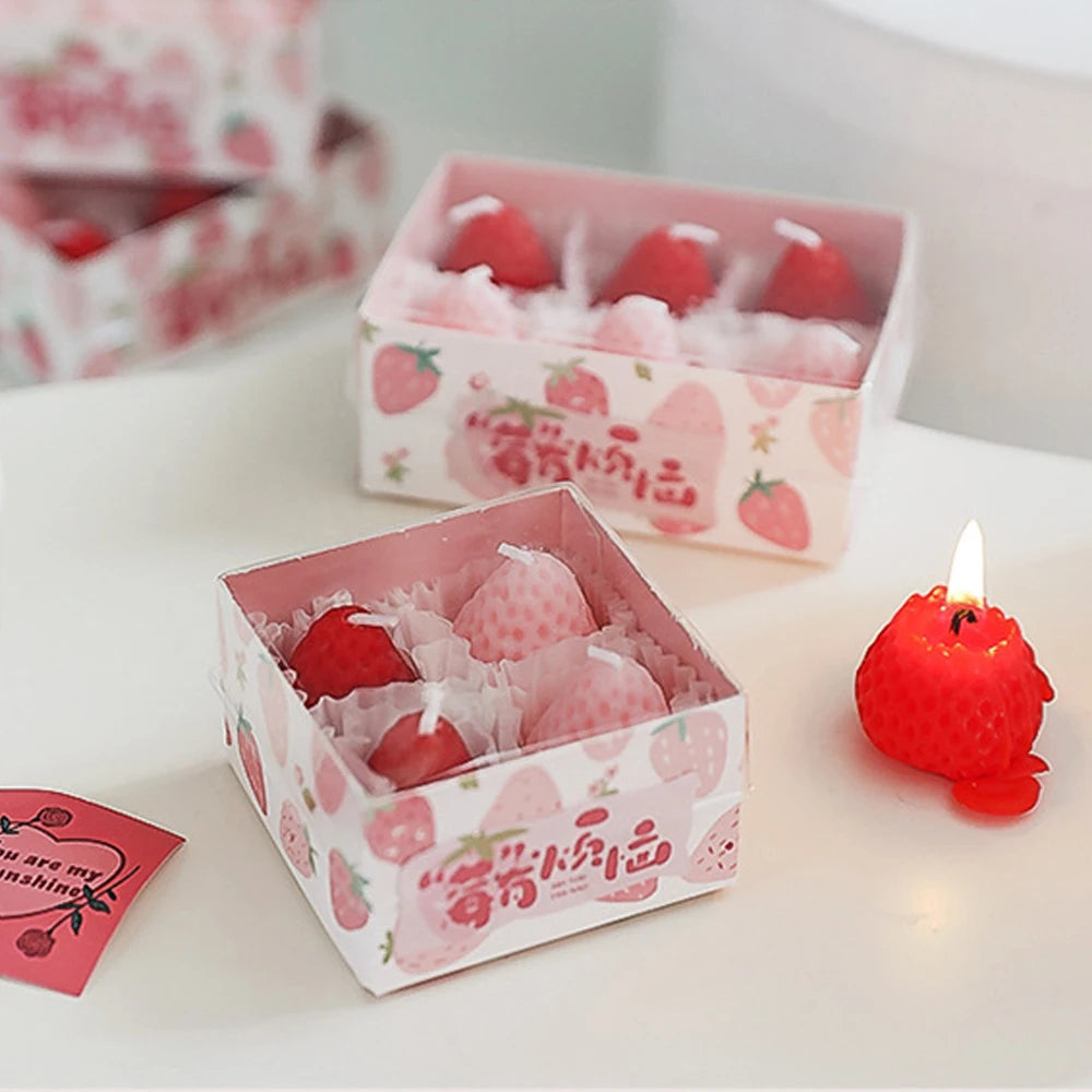 Strawberry Soy Wax Candle – Natural & Aromatic