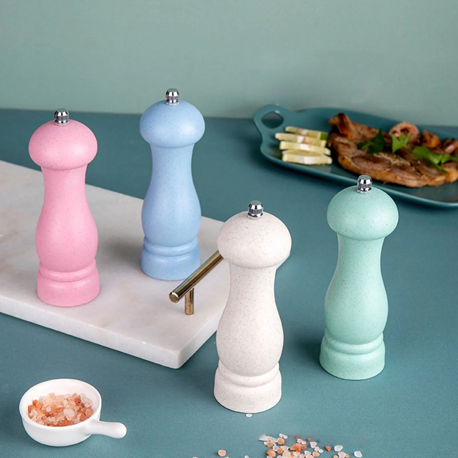 Adjustable Ceramic Pepper Grinder – Manual Salt & Spice Mill