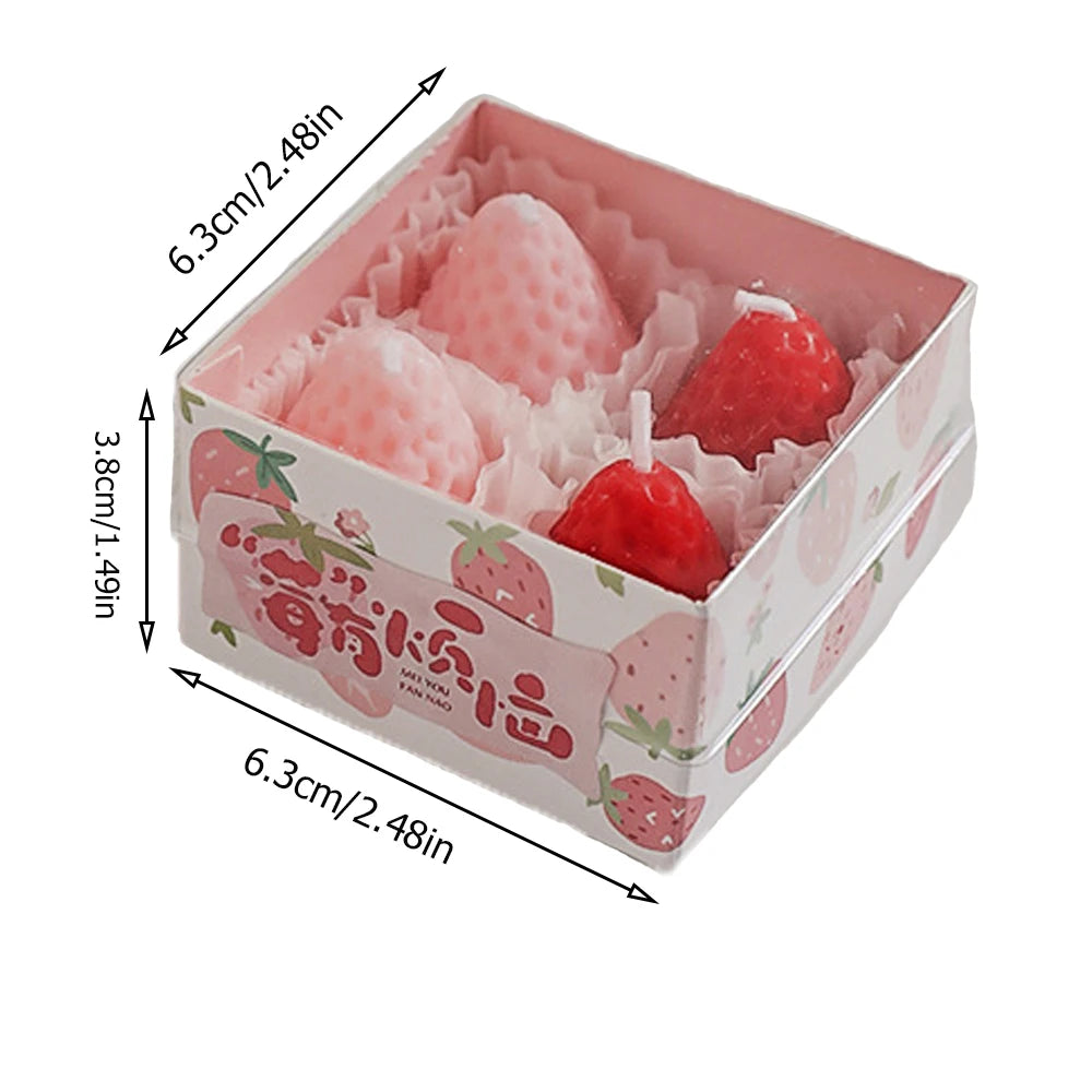 Strawberry Soy Wax Candle – Natural & Aromatic