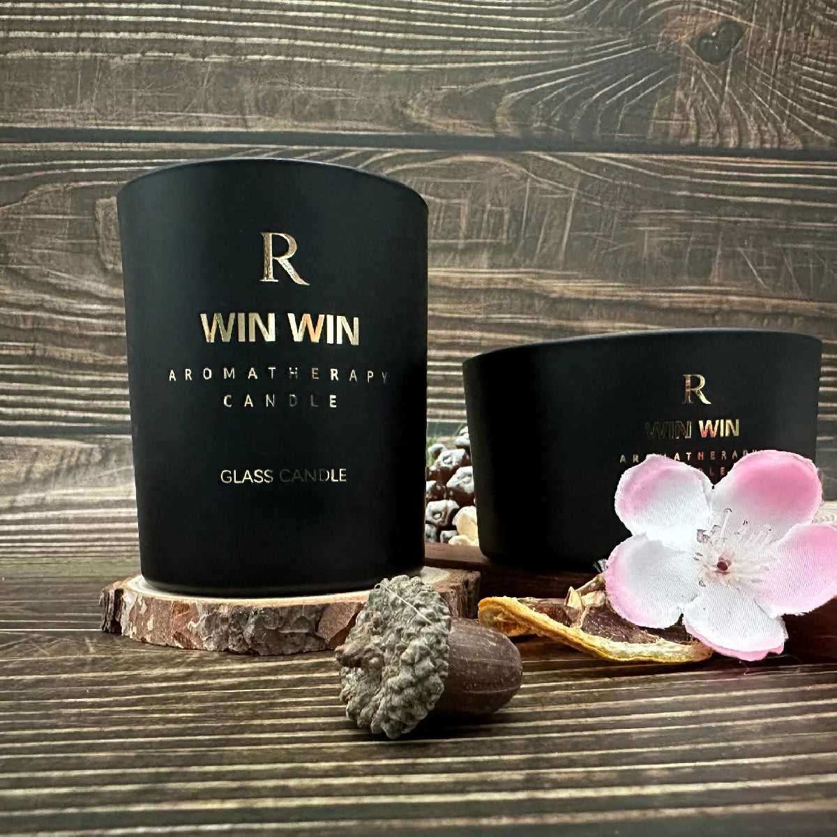 Noir Élixir – Black Glass Soy Candle (Lavender & Velvet Rose)