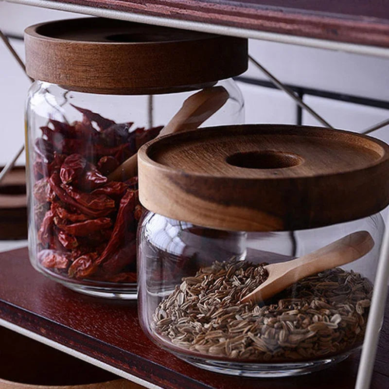 4pc Mini Wooden Spice Spoons – Condiment & Tea Scoops