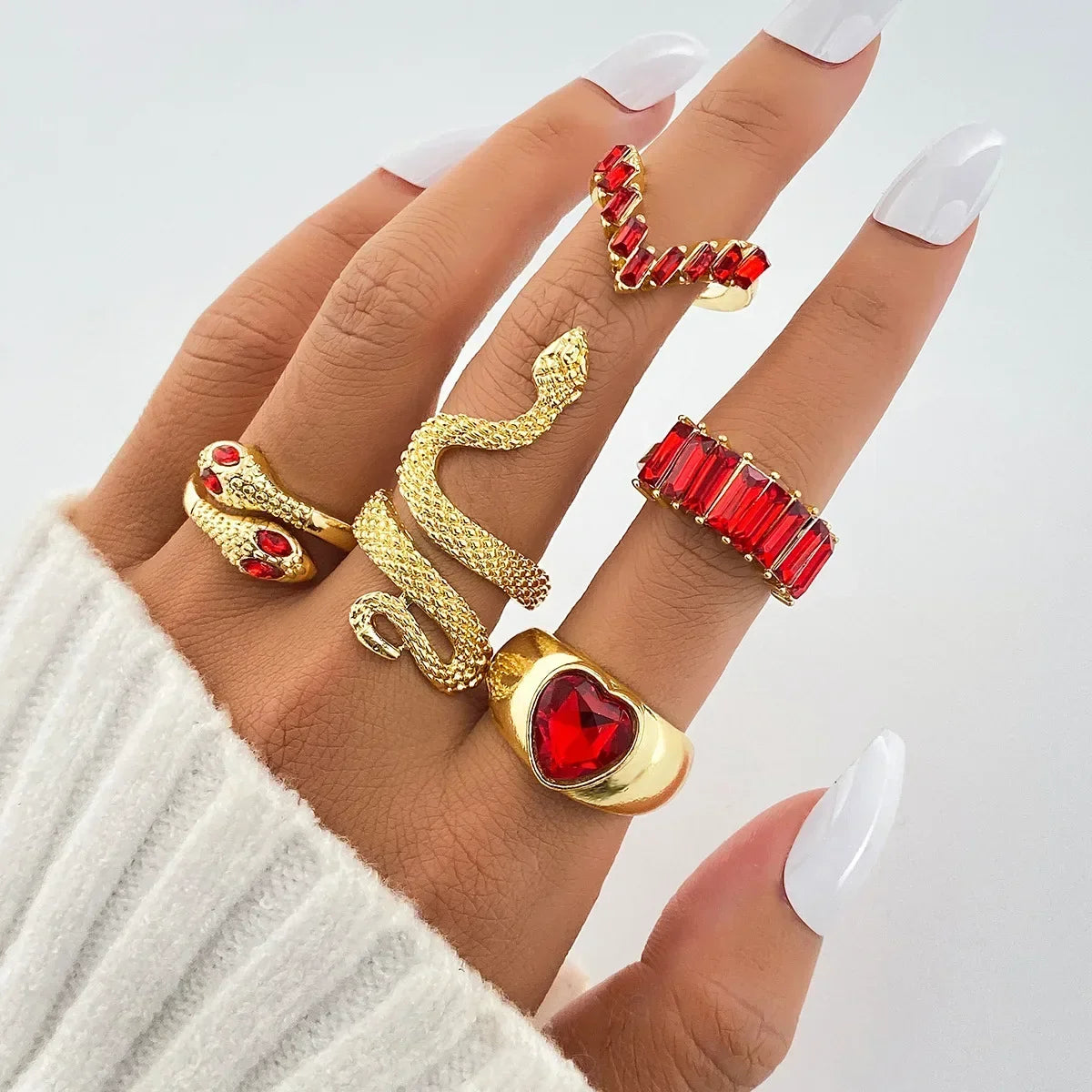 Brilliant Flow Ring Collection - 4-Ring Set