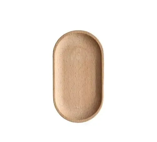 Japanese-Style Mini Beech Wood Plate – Simple, Elegant & Natural