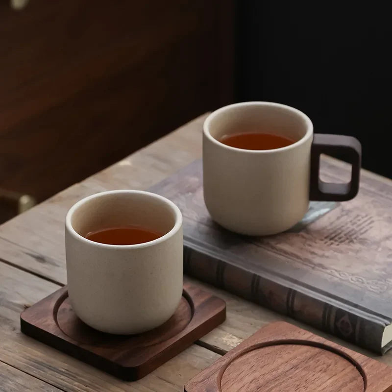 Coarse Ceramic Coffee Cup – Refined Retro Design