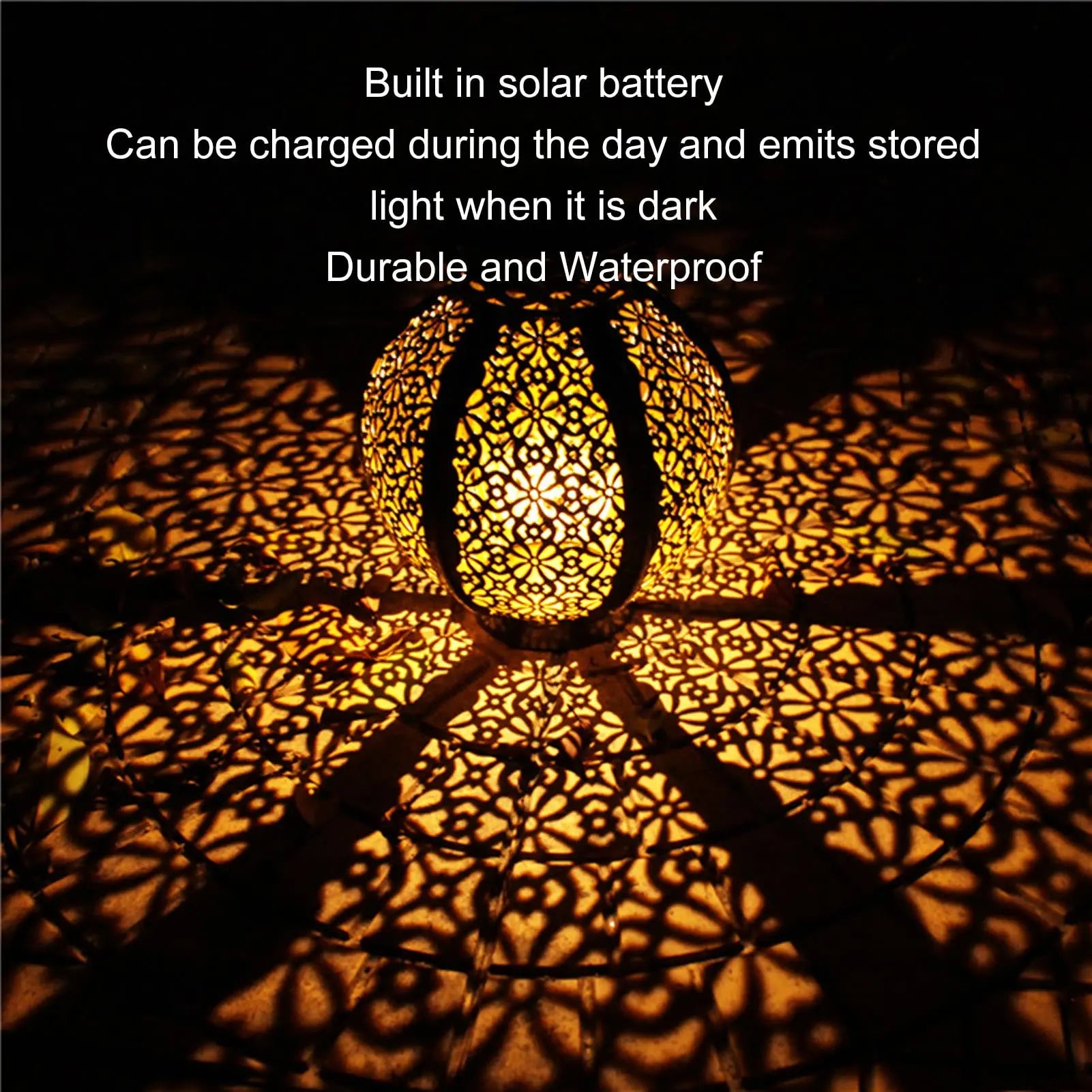 Solar Hollow Lantern – Waterproof Outdoor Light for Garden