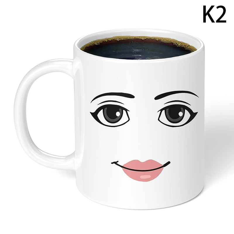 Funny Face Coffee Mug – 325ML Ceramic Cup