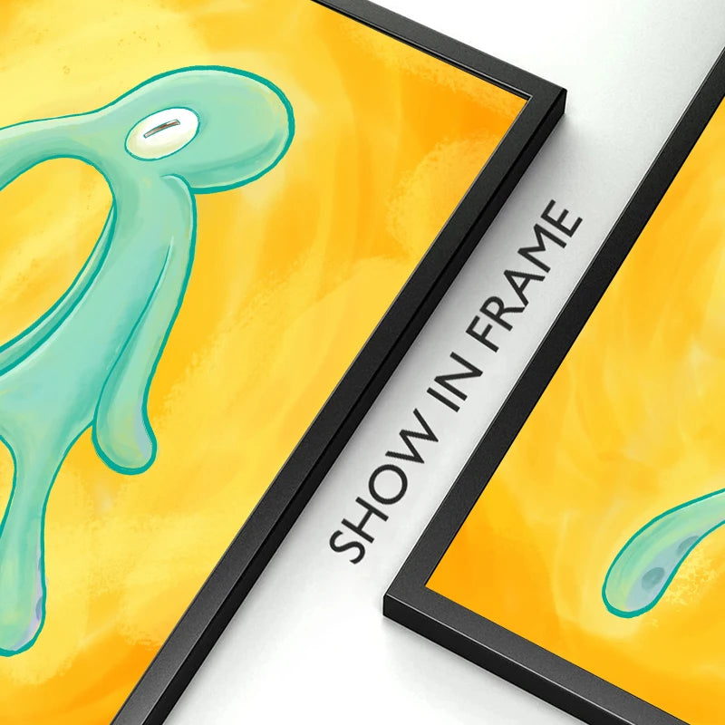 Squidward "Bold and Brash" Canvas – Funny SpongeBob Wall Art