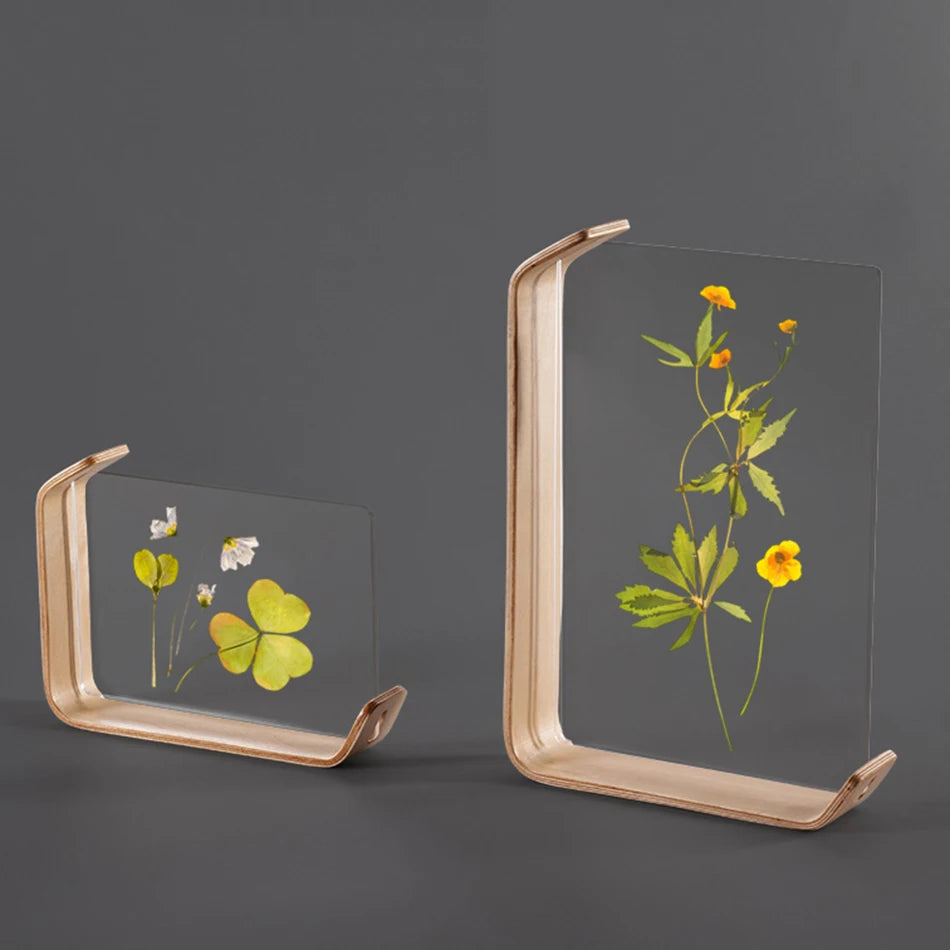 Acrylic & Wood Double-Sided Photo Frame – A4, 10×15 & 15×20cm