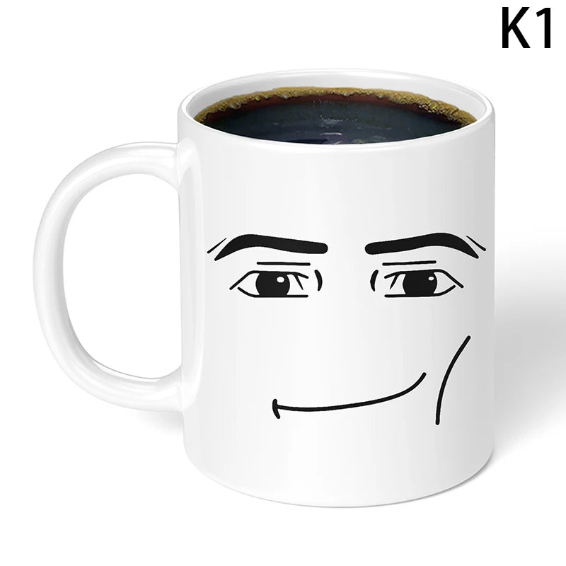 Funny Face Coffee Mug – 325ML Ceramic Cup
