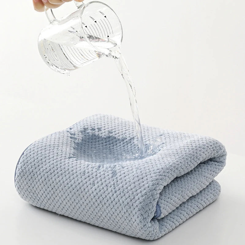 Ultra-Soft Coral Fleece Bath Towel