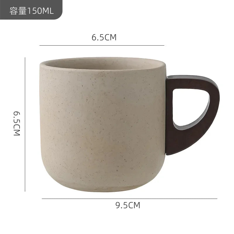 Coarse Ceramic Coffee Cup – Refined Retro Design