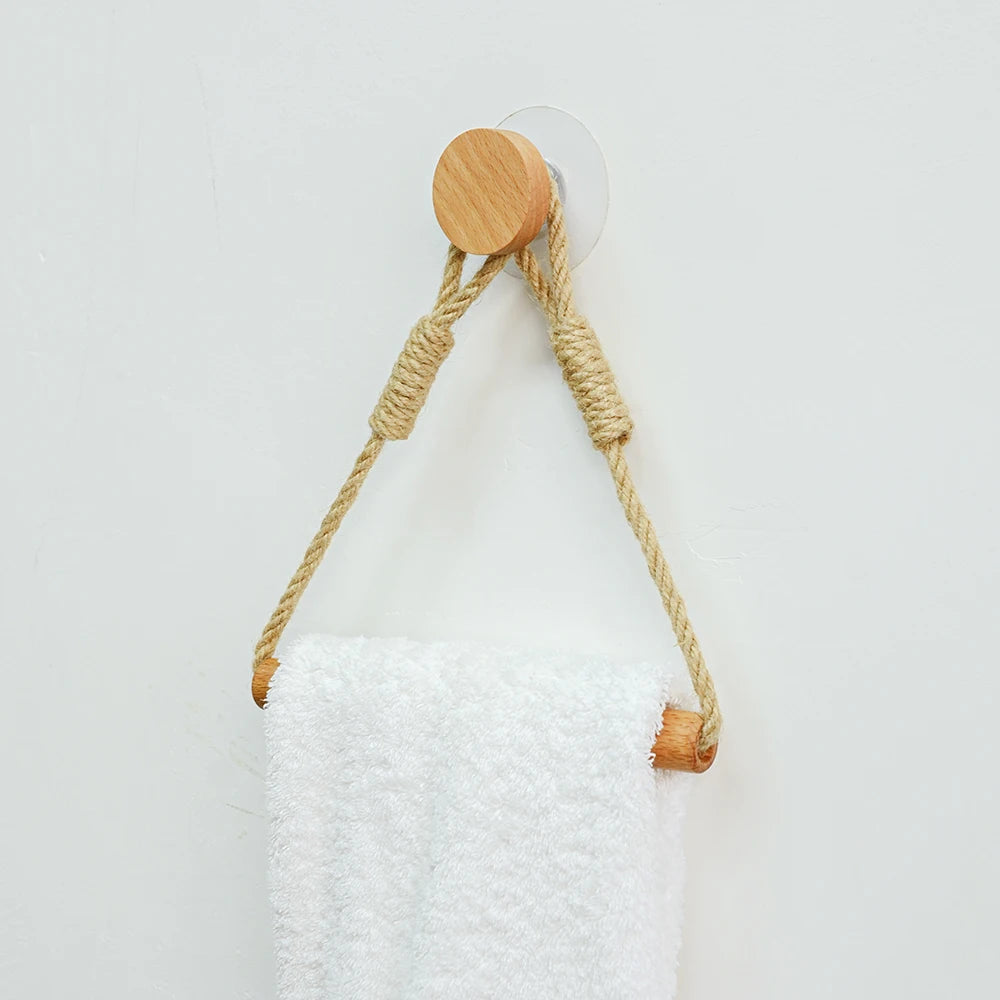 Wooden Wall-Mounted Toilet Paper Holder – Bathroom Accessory