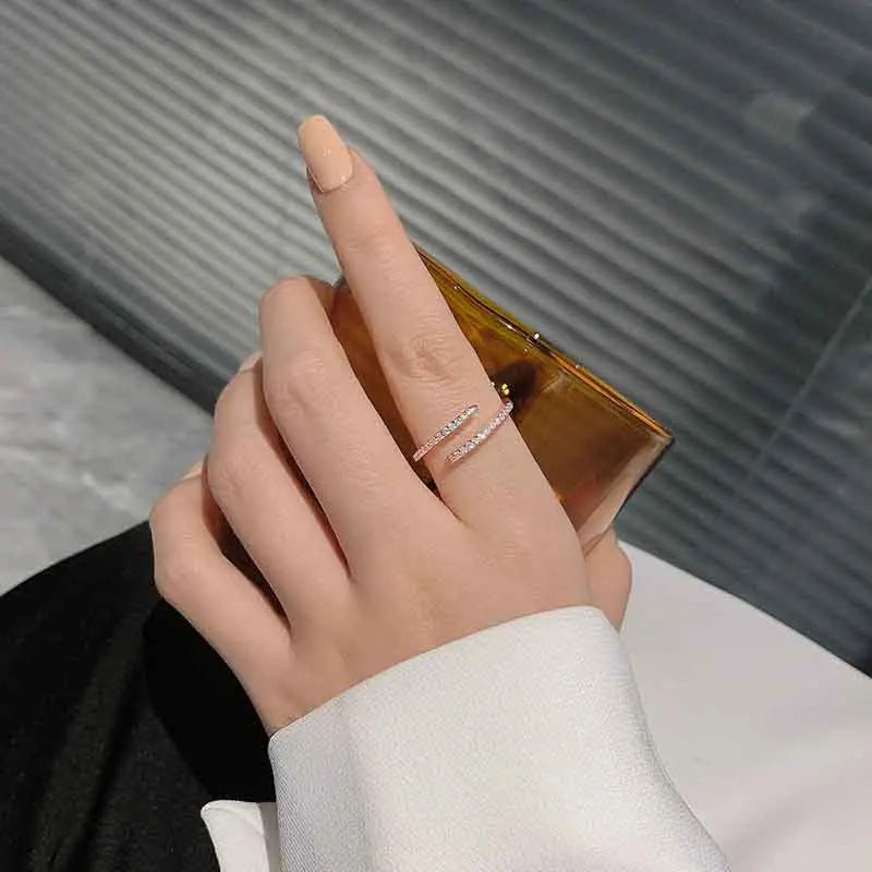 Minimalist Thin Ring for Women – Cubic Zirconia Wedding & Everyday Jewelry
