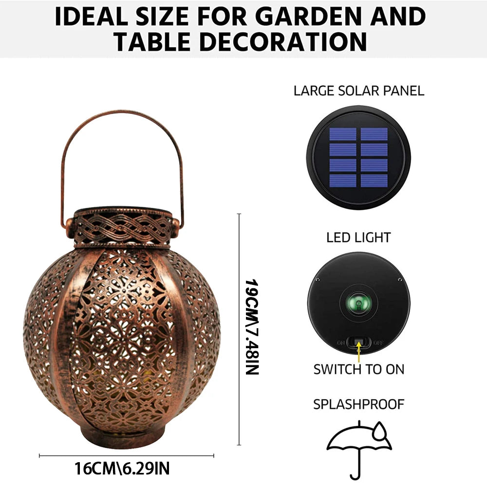 Solar Hollow Lantern – Waterproof Outdoor Light for Garden