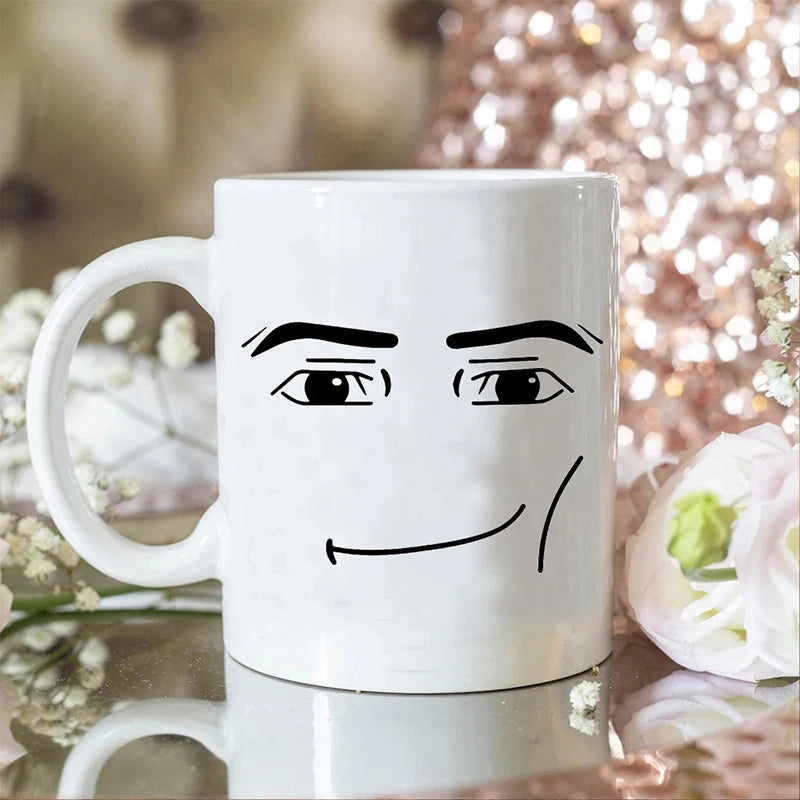 Funny Face Coffee Mug – 325ML Ceramic Cup
