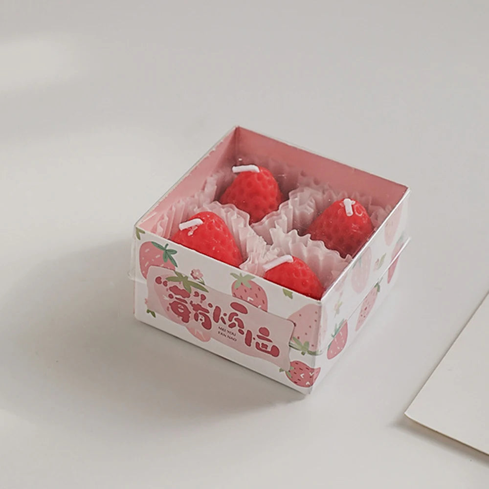 Strawberry Soy Wax Candle – Natural & Aromatic