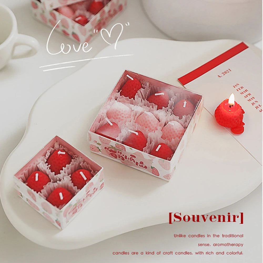 Strawberry Soy Wax Candle – Natural & Aromatic
