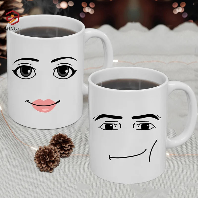 Funny Face Coffee Mug – 325ML Ceramic Cup