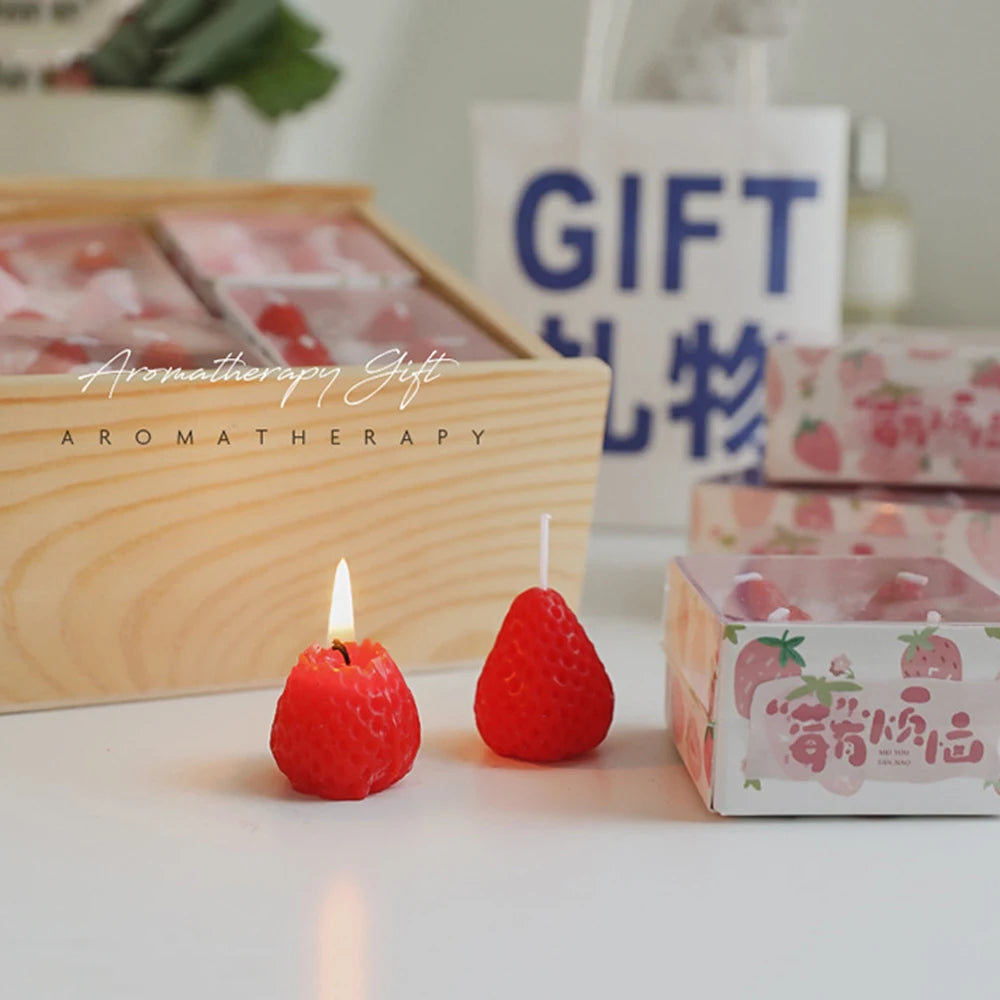 Strawberry Soy Wax Candle – Natural & Aromatic