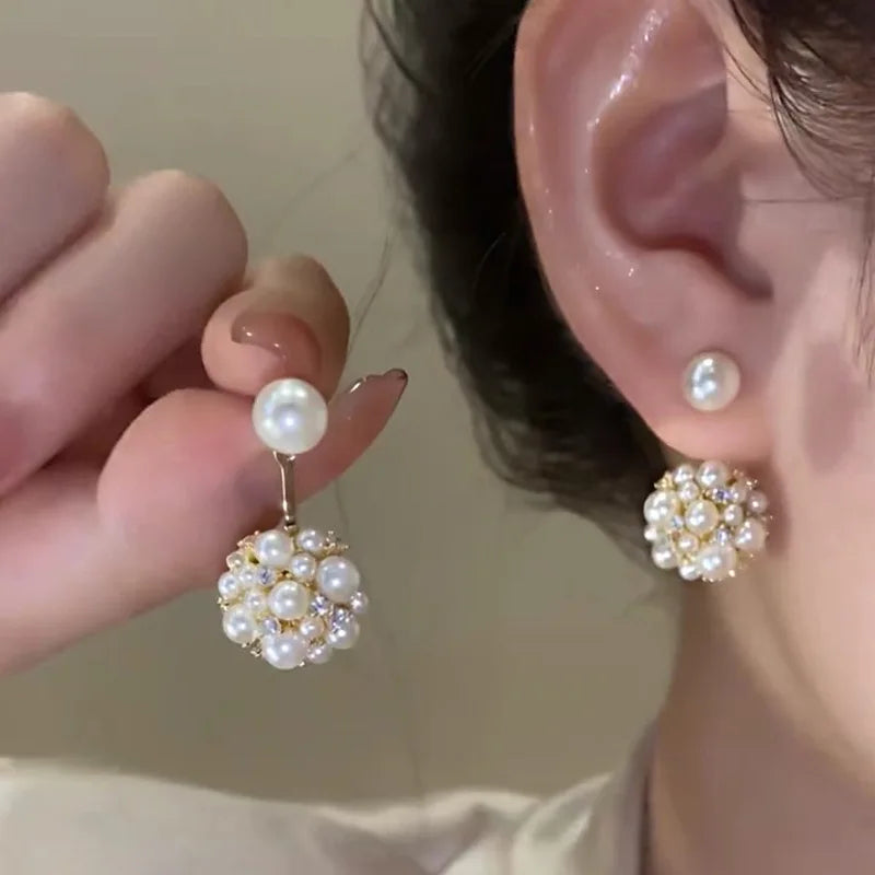 Minimalist Pearl Circle Earrings – Timeless & Versatile Women’s Jewelry