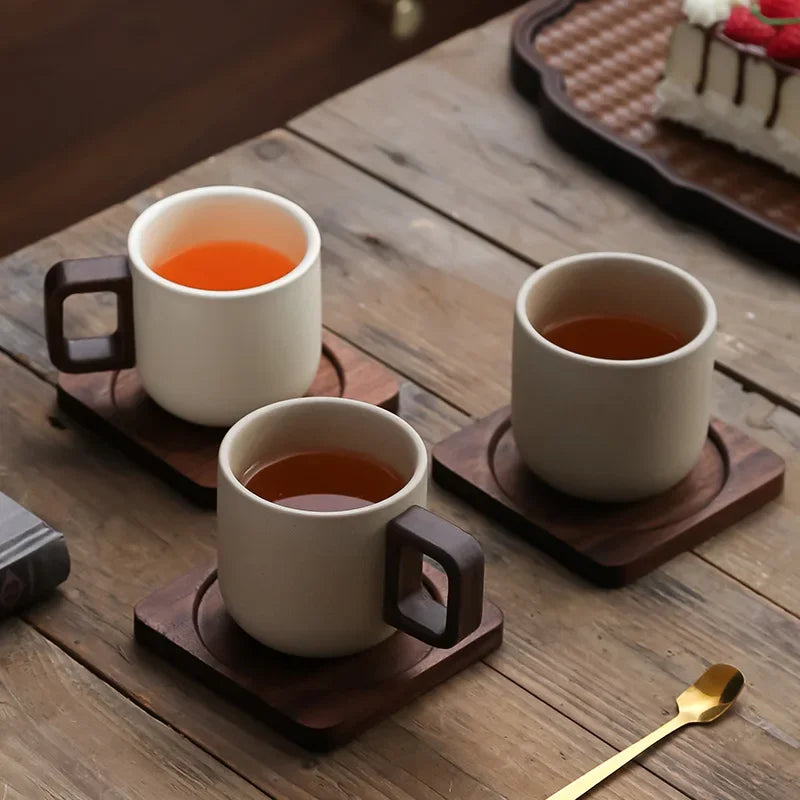 Coarse Ceramic Coffee Cup – Refined Retro Design