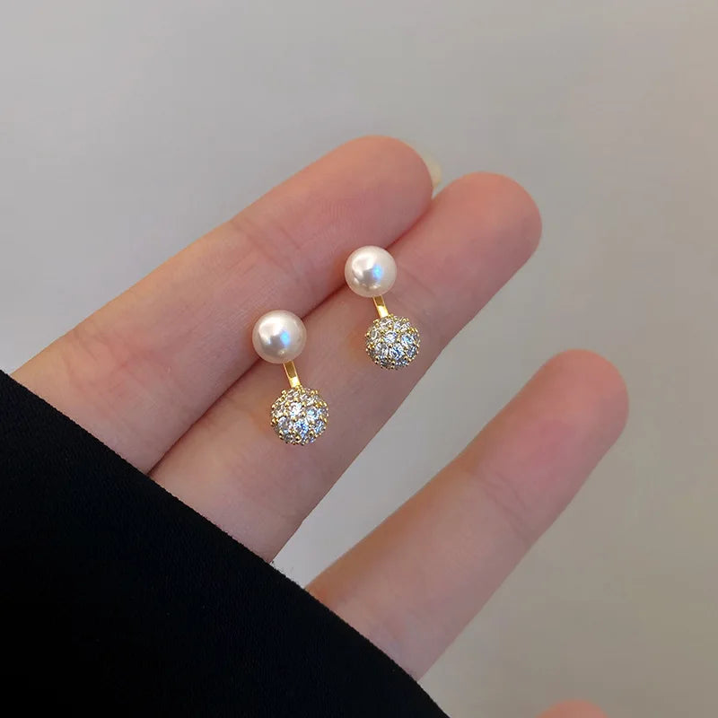 Minimalist Pearl Circle Earrings – Timeless & Versatile Women’s Jewelry