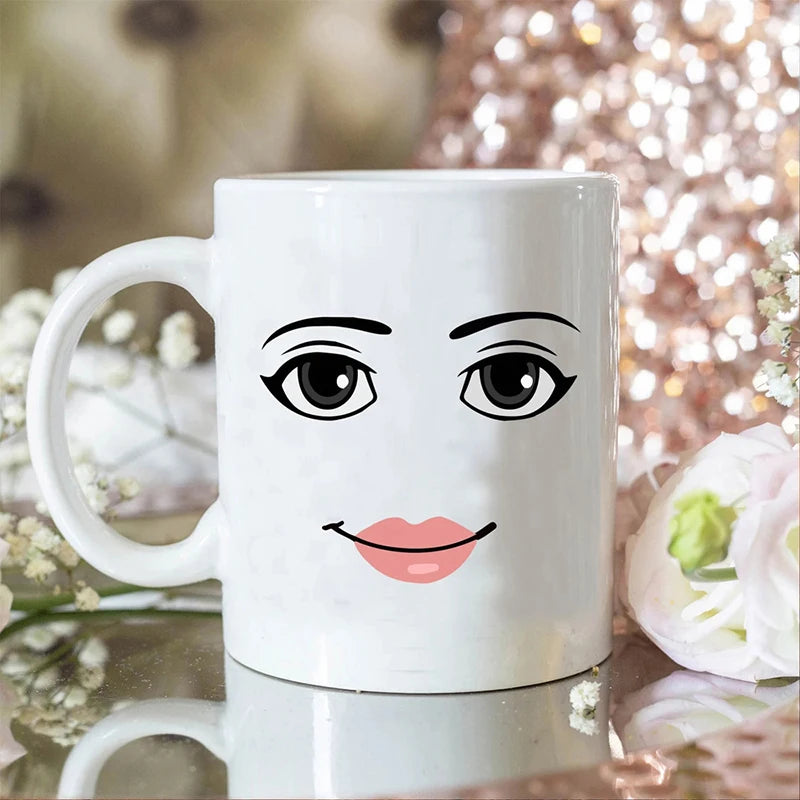 Funny Face Coffee Mug – 325ML Ceramic Cup