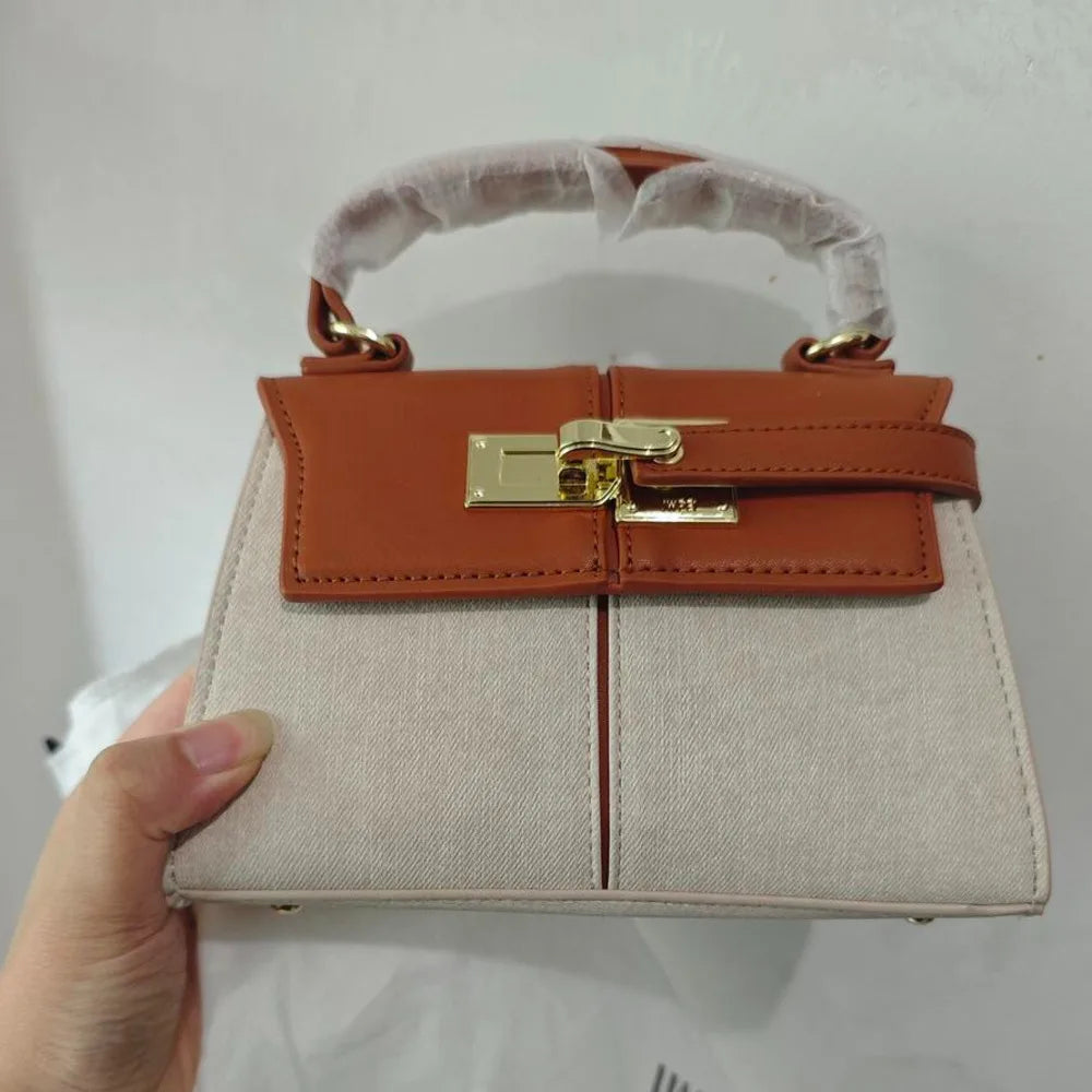 Trapezoidal Leather Women's Bag Versatile