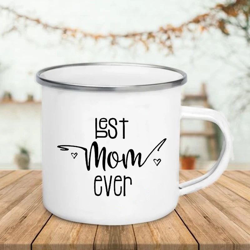 Best Mom Enamel Mug