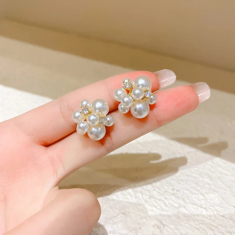Minimalist Pearl Circle Earrings – Timeless & Versatile Women’s Jewelry