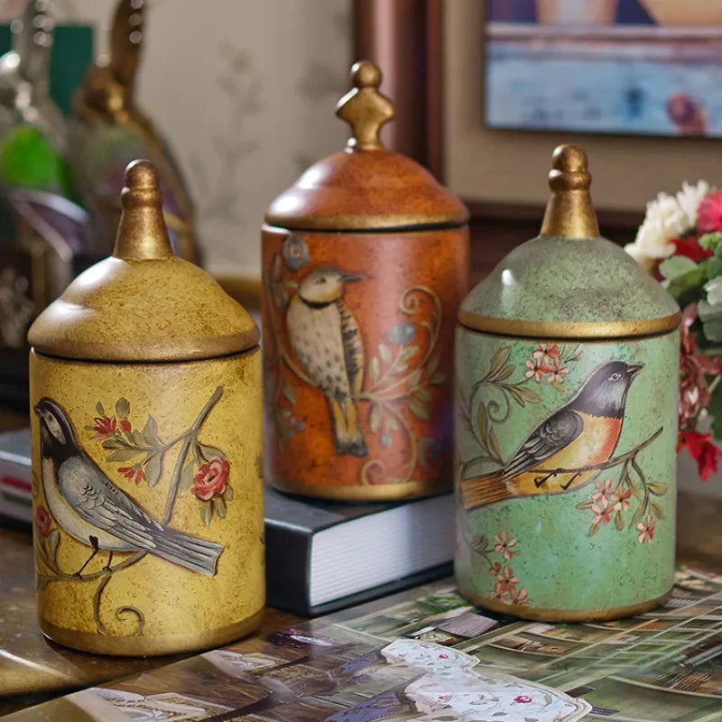 Vintage Ceramic Kitchen Storage Jars – Retro Tea & Candy Canisters