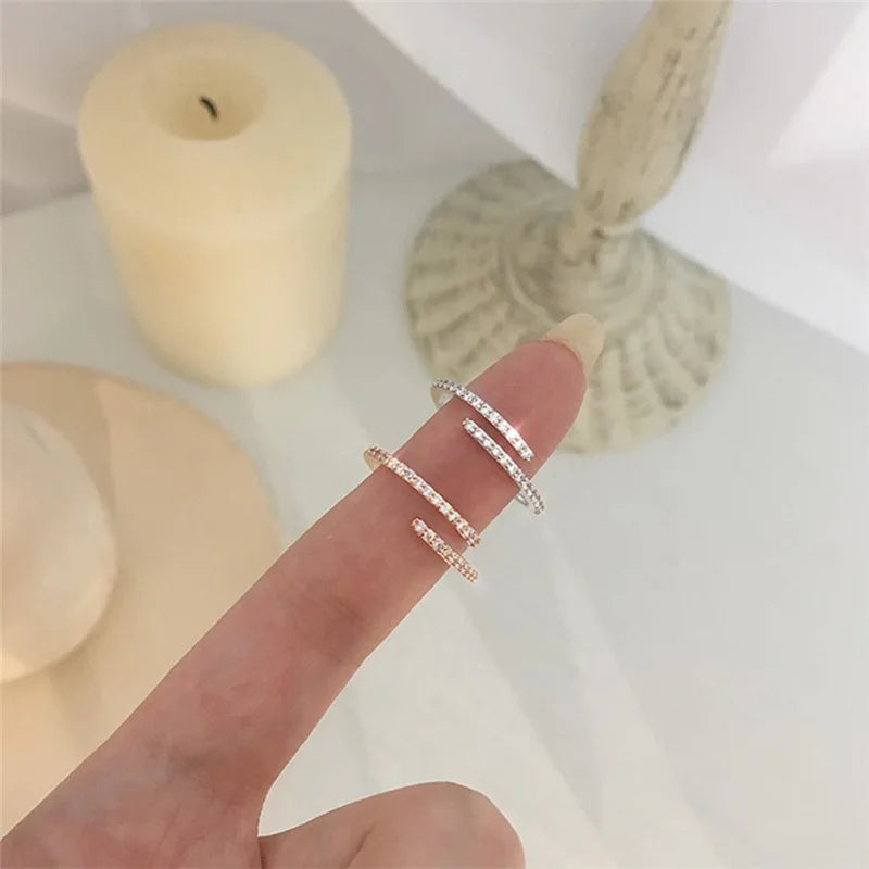 Minimalist Thin Ring for Women – Cubic Zirconia Wedding & Everyday Jewelry