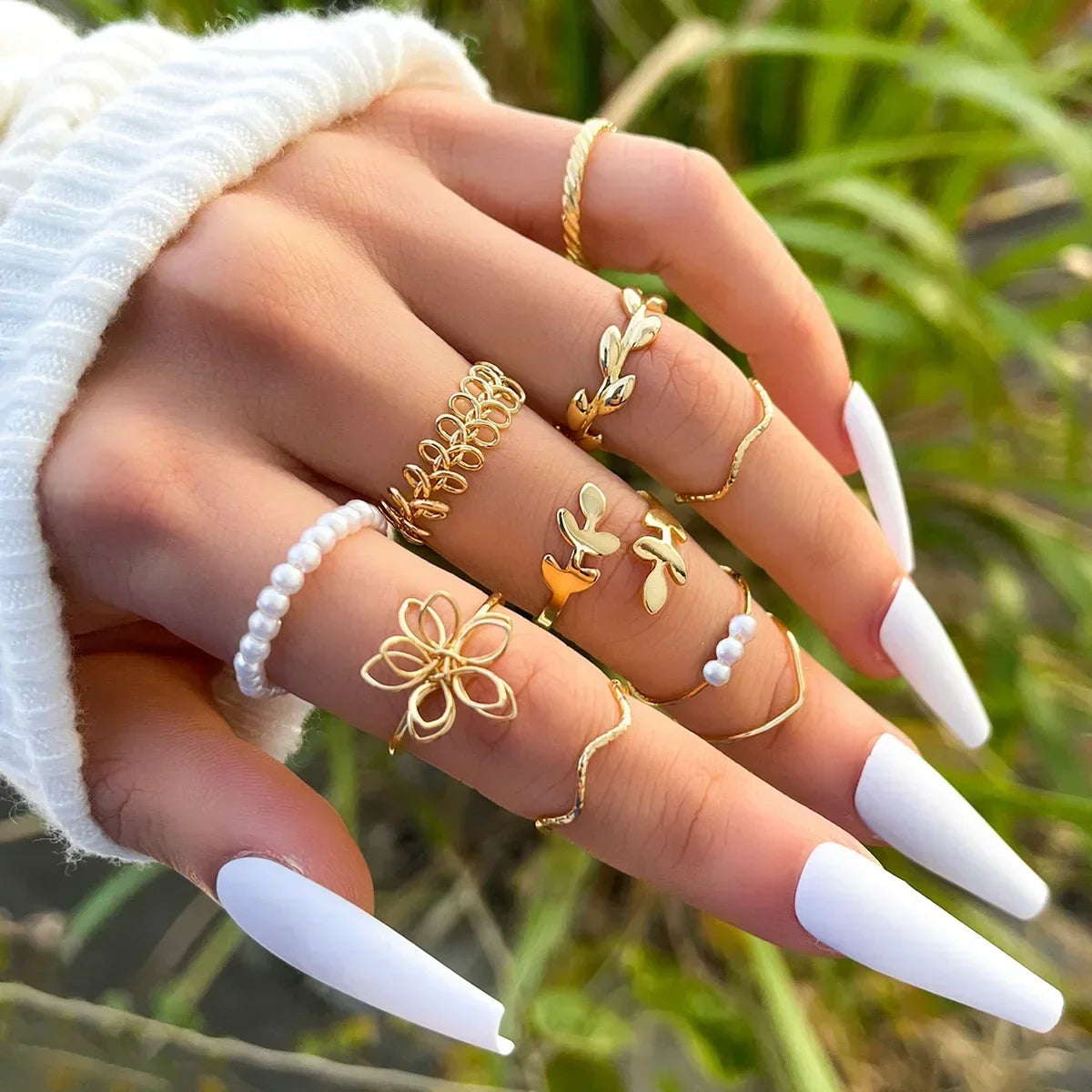 Brilliant Flow Ring Collection - 4-Ring Set