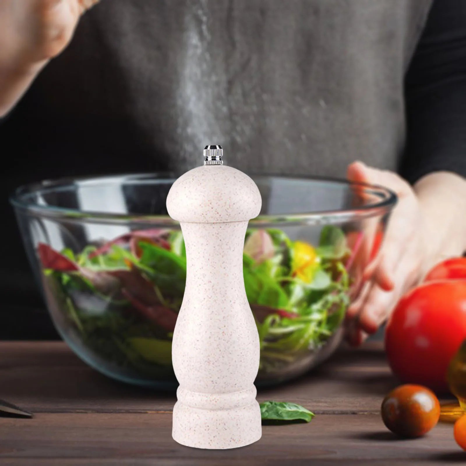 Adjustable Ceramic Pepper Grinder – Manual Salt & Spice Mill