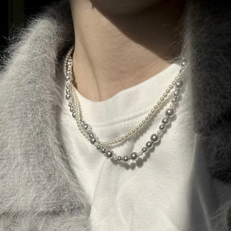 Pearl Choker – Double-Strand Necklace with Magnetic Clasp